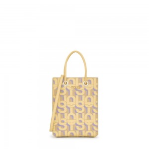 Bolsa de Mano TOUS Cream-colored Minibag MANIFESTO Mujer Creme | 7206OEFUV