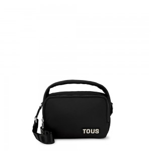 Bolsa de Mano TOUS Crossbody Bags Carol Soft Mujer Negros | 6415CGRXF