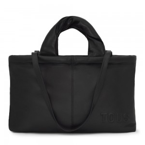 Bolsa de Mano TOUS Dolsa Shopping bag Mujer Negros | 7428PJRWT