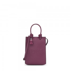 Bolsa de Mano TOUS La Rue New Pop Minibag Mujer Vino | 0371DVABP