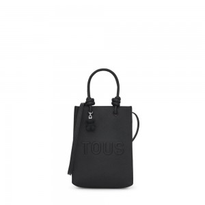 Bolsa de Mano TOUS La Rue New Pop Minibag Mujer Negros | 6872KUJMN