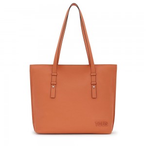 Bolsa de Mano TOUS Large leather Shopping bag Candy Mujer Naranjas | 3159CWSAM