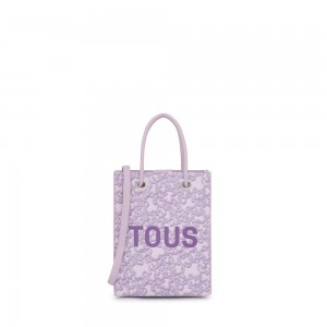 Bolsa de Mano TOUS Mauve Kaos Mini Evolution Pop Mini handbag Mujer Morados | 0459DWULH