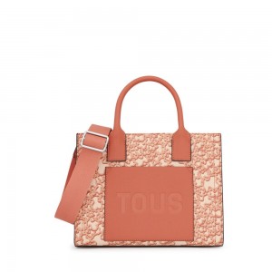 Bolsa de Mano TOUS Medium Amaya Shopping bag Kaos Mini Evolution Mujer Naranjas | 3176ENCBR