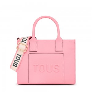 Bolsa de Mano TOUS Medium La Rue Amaya Shopping bag Mujer Rosas | 6372DEZUA