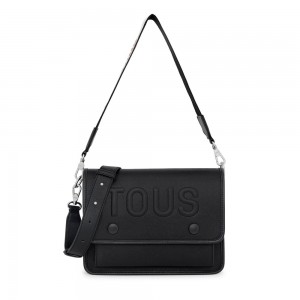 Bolsa de Mano TOUS Medium La Rue Audree Crossbody Bags Mujer Negros | 0138CRKJY