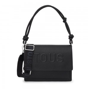 Bolsa de Mano TOUS Medium La Rue New Audree Crossbody Bags Mujer Negros | 1750ZMOVG