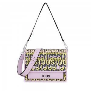 Bolsa de Mano TOUS Medium mauve Vera Audree Crossbody Bags Mujer Morados | 7485CXBYW