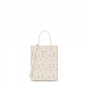 Bolsa de Mano TOUS Minibag MANIFESTO Mujer Beige | 1862AXIQL