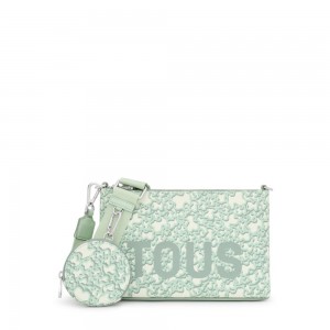 Bolsa de Mano TOUS Mint Planos Crossbody Bags Kaos Mini Evolution Mujer Verde Menta Verdes | 5937KDIGM