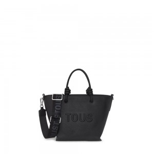 Bolsa de Mano TOUS Small La Rue New Tote bag Mujer Negros | 8670BIEFL