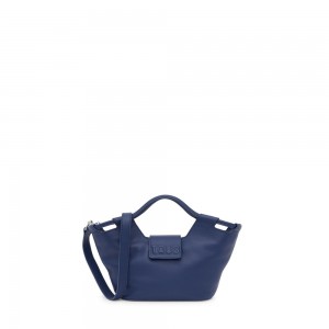 Bolsa de Mano TOUS Small Tote bag Sun Mujer Azul Marino Azules | 0581PTGON