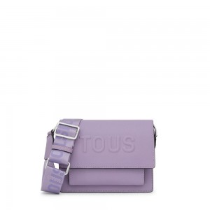 Bolsa de Mano TOUS Small lilac La Rue New Audree Crossbody Bags Mujer Morados | 1430ZRXEH