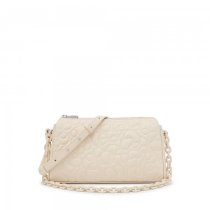 Bolsas Hombro TOUS Large Greta Mujer Beige | 2865NJEQR