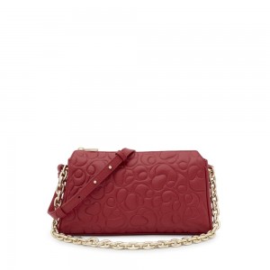 Bolsas Hombro TOUS Large red Greta Mujer Rojos | 0465IWUDN