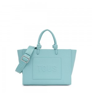 Bolsas Hombro TOUS Medium La Rue New Amaya Shopping bag Mujer Azules | 0241QCRYV