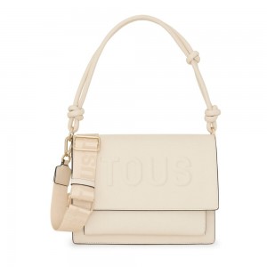 Bolsas Hombro TOUS Medium La Rue New Audree Mujer Beige | 7958TCKUW