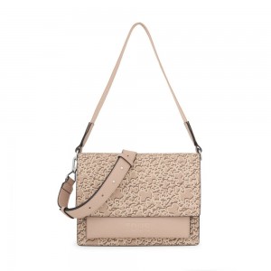 Bolsas Hombro TOUS Medium taupe-colored Audree Kaos Mini Evolution Mujer Grises Marrom | 1324GMWFE