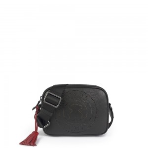 Bolsas Hombro TOUS Small leather Leissa Mujer Negros | 4173HUZAL