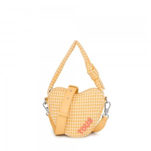 Bolsas Hombro TOUS heart Carol Vichy Mujer Amarillos | 0659WZCYN