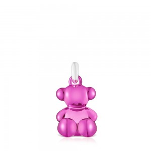 Colgantes TOUS Bold Bear steel bear Mujer Rosas Grises | 4510PQGVR