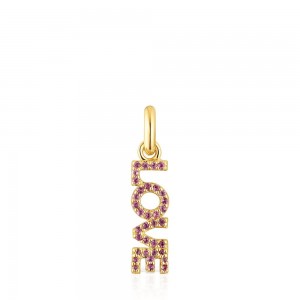 Colgantes TOUS Crossword Love with amethyst Mujer Plateados | 2405GEWOU