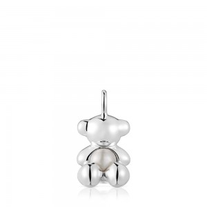 Colgantes TOUS Medium bear in mother-of-pearl Bold Bear Mujer Plateados | 2546YTINJ