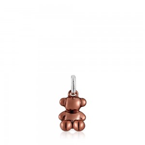 Colgantes TOUS Small Bold Bear coppery-steel bear Mujer Rosas Grises | 0694BVXEA