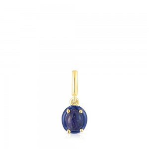 Colgantes TOUS Vibrant Colors with lapis lazuli colored enamel Mujer Plateados | 1570AVTWZ