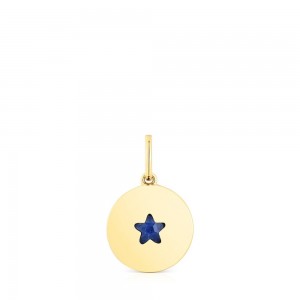 Colgantes TOUS vermeil Medallion with sodalite star Aelita Mujer Plateados | 9813JBMZQ