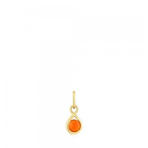 Colgantes TOUS vermeil with carnelian Alma Motif Mujer Plateados | 2961VLFNU