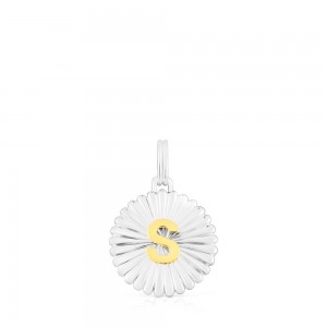 Collares TOUS vermeil Alphabet letter S medallion Pendant Mujer Plateados | 3057KQJUZ