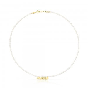 Collares TOUS vermeil Mama with cultured pearls Mama Mujer Plateados | 9258FKHYB