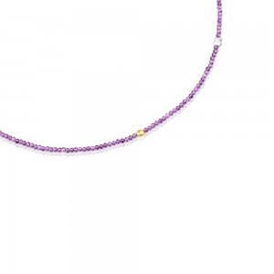 Collares TOUS vermeil amethyst Joy Bits necklace Mujer Plateados | 0963FAMOT