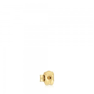 Pendientes TOUS 5.5 mm bear push back clasp Mujer Dorados | 8765YACPS