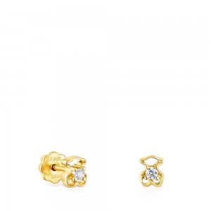 Pendientes TOUS Baby with diamonds Mujer Dorados | 5974OLFRS