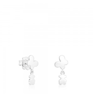 Pendientes TOUS Bold Motif with a butterfly bear Mujer Plateados | 3094TRMEW