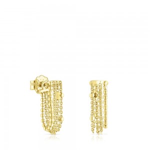 Pendientes TOUS Cool Joy with four chains Mujer Dorados | 9765GIQRP