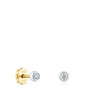 Pendientes TOUS Diamonds Mujer Amarillos Blancos Dorados | 0985VEIDX