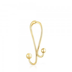 Pendientes TOUS Long vermeil Plump 1/2 Mujer Plateados | 6301HXNUR