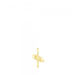 Pendientes TOUS Lure Earcuff Mujer Dorados | 1706TYFNU