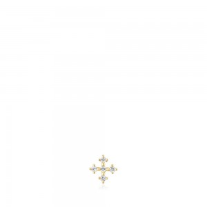 Pendientes TOUS cross Ear Pendientes with diamonds Les Classiques Mujer Dorados | 9041SOZLA