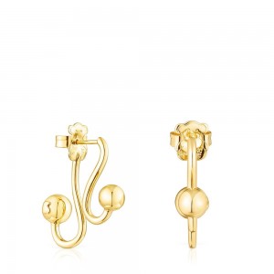 Pendientes TOUS vermeil Plump Mujer Plateados | 4683FUKGS