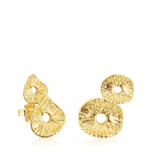 Pendientes TOUS vermeil Wicker with two motifs Mujer Plateados | 5432WKYBD