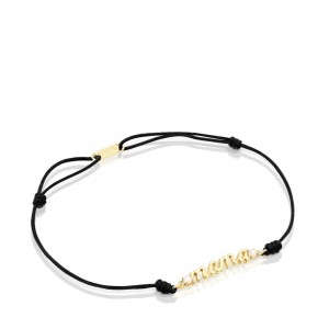 Pulseras TOUS Mama with nylon, diamonds mother-of-pearl Mujer Dorados | 1832GYXZM