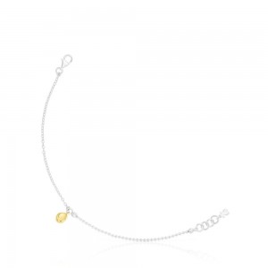 Pulseras TOUS Two-tone Joy Bits with pendant Mujer Dorados | 7095BFIRU