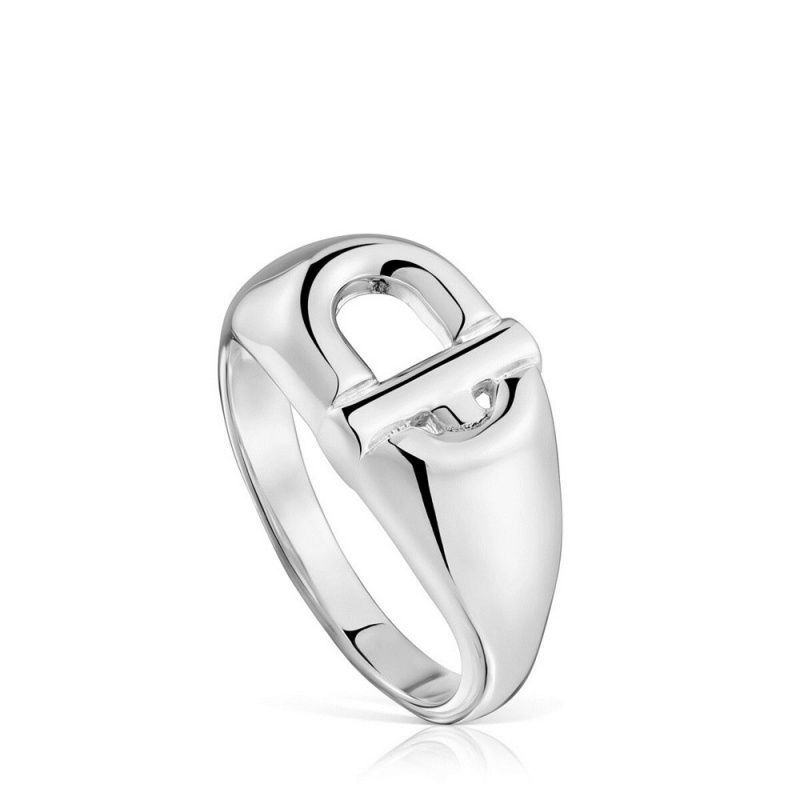 Anillos TOUS Manifesto Signet ring in Mujer Plateados | 2469IBHSA