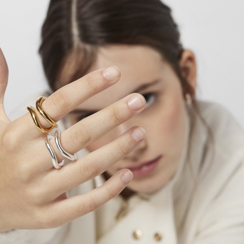 Anillos TOUS Mujer Plateados | 2501TEJNL