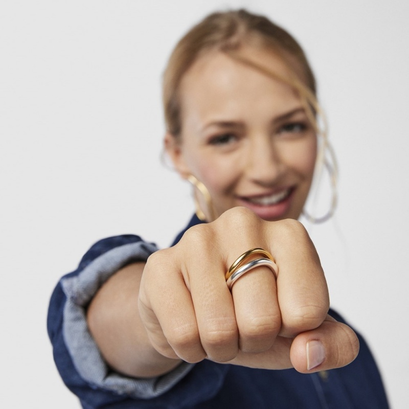 Anillos TOUS Mujer Plateados | 3207RHQBU