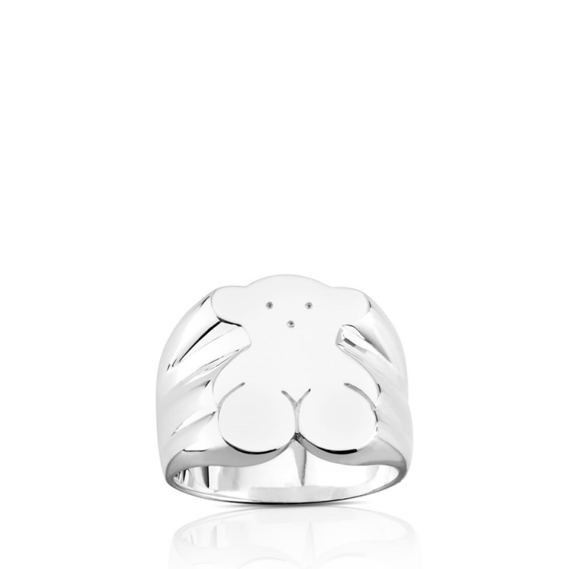 Anillos TOUS Sweet Dolls Mujer Plateados | 2371IXBWT